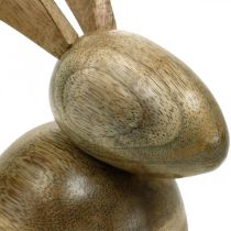 Coniglietto in legno seduto, coniglio decorativo, decorazione in legno, Pasqua 18 cm