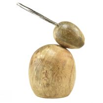 Prodotto Decorazione coniglietti legno metallo argento Pasqua 12,5x14x16,5cm