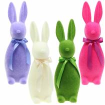 Coniglio floccato 49 cm Diversi colori