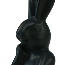 Prodotto Busto di coniglio piccolo pensieroso nero 6×4×10,5 cm