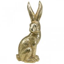 Decorazione coniglietto grande coniglietto pasquale seduto oro 22×17×51,5 cm