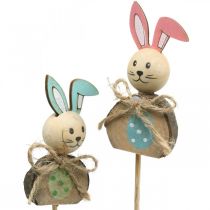 Prodotto Coniglietto pasquale in legno, tappi per fiori pasquali, tappi per conigli 8 cm 8 pz