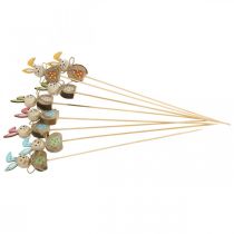 Prodotto Coniglietto pasquale in legno, tappo a forma di fiore, tappo a forma di coniglio 8 cm, 8 pezzi