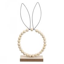 Anello decorativo decorazione coniglio decorazione tavolo Pasqua legno ruggine H27,5 cm 4 pezzi