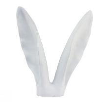 Decorazione coniglio orecchie di coniglio poliresina bianca 29×7,5×31,5 cm