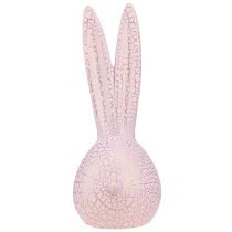 Prodotto Decoro testa di coniglio Pasqua oro rosa craquelure 10x11x28cm