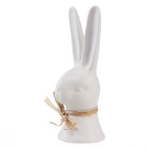 Prodotto Decorazione testa di coniglio coniglietto pasquale coniglio bianco in ceramica 17 cm