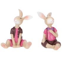 Prodotto Figurine di coniglietti pasquali Decorazione da tavola per Pasqua e primavera 9 cm, 4 pezzi