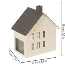 Prodotto Lanterna decorativa in metallo a forma di faro, 16 cm