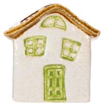 Prodotto Casetta in ceramica per piante, stile rustico per un'atmosfera accogliente, 11 cm