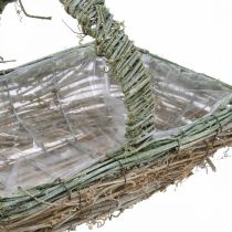 Cesto per piantare, cesto di fiori, ramoscelli di vite Shabby-Chic L42cm / 34cm / 28cm set di 3