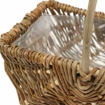 Prodotto Manico cestino rettangolare natura 34×26/29×20/24×15 cm set di 3