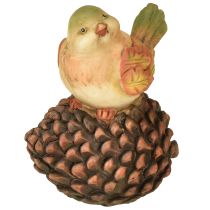 Prodotto Decorazione autunnale uccello decorazione cono uccello figura autunno H19cm