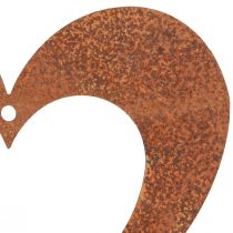 Prodotto Cuore decorazione ruggine cuore metallo patina 15 cm 6 pz