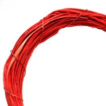 Bast cuore per appendere rosso 20 cm 6 pezzi