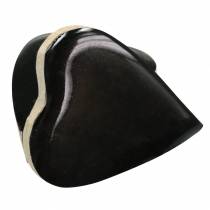Prodotto Cuori in legno di mango smaltato naturale, nero 4,3 cm × 4,6 cm 16 pezzi