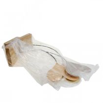 Prodotto Decorazione da tavola cuori matrimonio, decorazione cuore in metallo beige/arancione/giallo H40cm 3pz