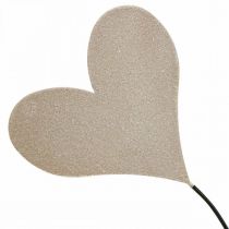 Prodotto Decorazione da tavola cuori matrimonio, decorazione cuore in metallo beige/arancione/giallo H40cm 3pz