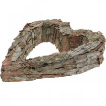 Prodotto Cuore decorativo, corteccia di pino aperta, decorazione autunnale, decorazione per tombe, decorazione da tavolo, set di piante 30×24cm