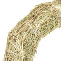 Prodotto Ghirlande di fieno, decorazione da tavola, materiale naturale, Ø 31-32 cm, set da 5
