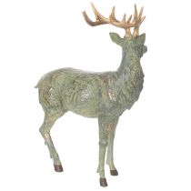 Prodotto Statuetta di cervo, decorativa, in piedi, dettagliata, 43 cm