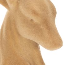 Prodotto Statuetta decorativa di un cervo sdraiato con corna, decorazione floccata, 58 cm