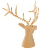 Prodotto Scultura decorativa a forma di testa di cervo con grandi corna, 52 cm