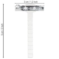 Prodotto Spille da matrimonio trasparenti/argento 5 cm 50 pezzi