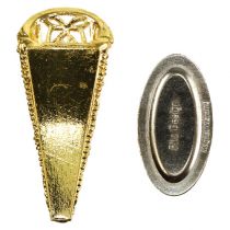 Spilla da sposa con magnete oro 4,5 cm