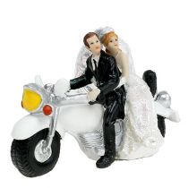 Prodotto Figura di sposi sposi su moto 9 cm