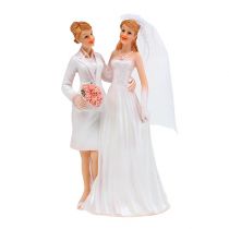 Figura di matrimonio coppia femminile 17cm