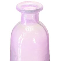 Prodotto Vaso alto per fiori bottiglie viola vetro decorativo Ø6,5cm H30cm