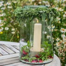 Prodotto Vaso alto in vetro vaso da fiori conico in vetro 30 cm Ø 10,5 cm