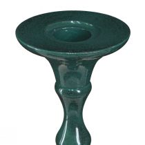 Prodotto Candeliere alto in metallo aspetto ceramica verde H38 cm