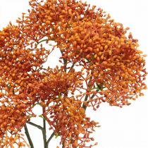 Prodotto Ramo di fiori artificiali di sambuco arancione 52 cm 4 pezzi