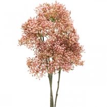 Prodotto Ramo di fiori rosa artificiali di sambuco 52 cm 4 pezzi
