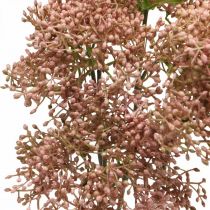 Prodotto Ramo di fiori rosa artificiali di sambuco 52 cm 4 pezzi