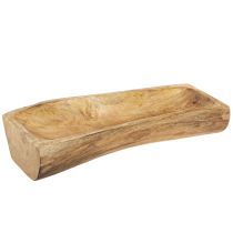 Prodotto Decorazione in legno con ciotola decorativa cava in legno 40×13–16 cm×6,5 cm