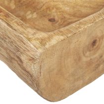 Prodotto Decorazione in legno con ciotola decorativa cava in legno 40×13–16 cm×6,5 cm