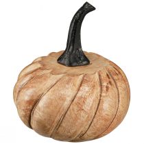 Prodotto Zucca in legno con manico in metallo nero naturale Ø12cm H13cm