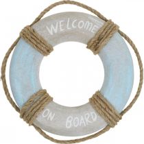 Marittimo Deco Salvagente Nautico Legno Deco Ø22cm