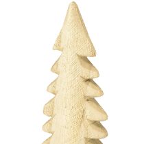 Prodotto Decorazione per albero di Natale in legno naturale, decorazione in legno naturale da appoggiare H41cm