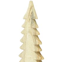 Prodotto Albero di Natale in legno, decorazione natalizia Paulownia naturale H54cm