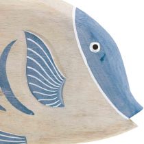 Pesce in legno deco grande, pesce decorativo in piedi H30cm