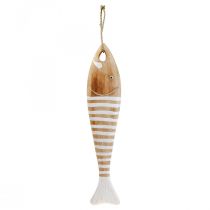 Prodotto Decorazione pesce in legno ciondolo pesce marittimo legno 49cm