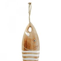 Decorazione pesce in legno ciondolo pesce marittimo legno 49cm