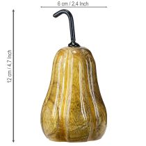 Prodotto Pera in legno decorazione in legno autunno rosso giallo bianco 12×6cm 3 pezzi