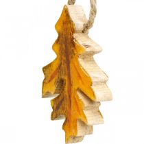 Foglie decorative in legno per appendere decorazioni colorate autunnali 6,5 × 4 cm 12 pezzi