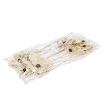 Prodotto Fiore di legno come spina, sbiancato Ø9-12cm L45cm 15 pezzi