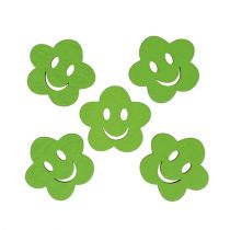 Prodotto Fiore in legno con faccia verde 2,5 cm 48 pz